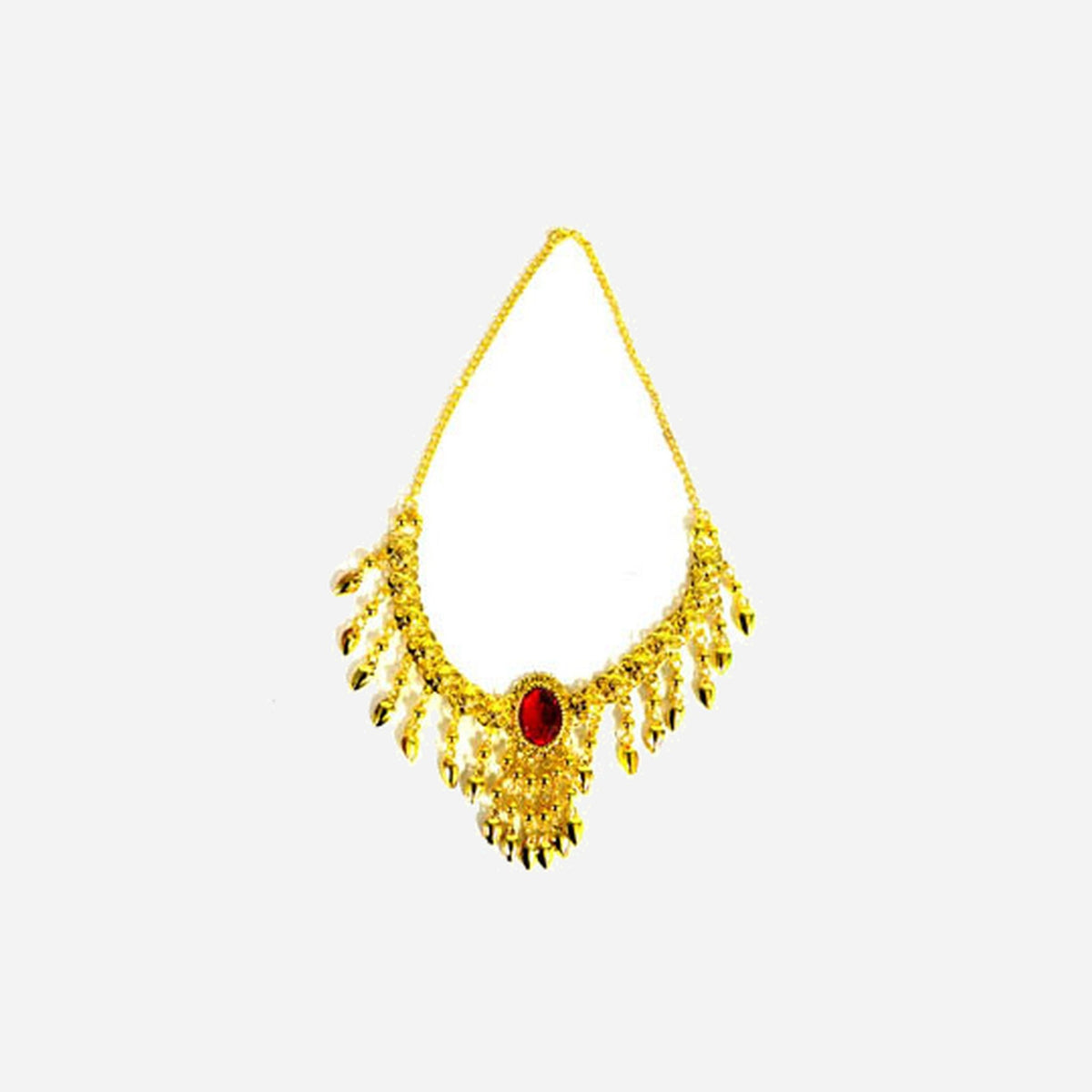Collier égyptien avec rubis court fantaisie