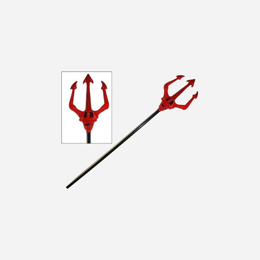 Fourche trident de diable avec tête 1m20