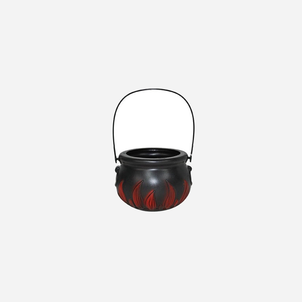 Chaudron de sorcière avec flammes 15 cm