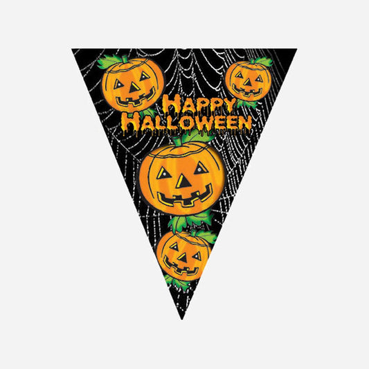 Guirlande 10 fanions happy Halloween 5 m