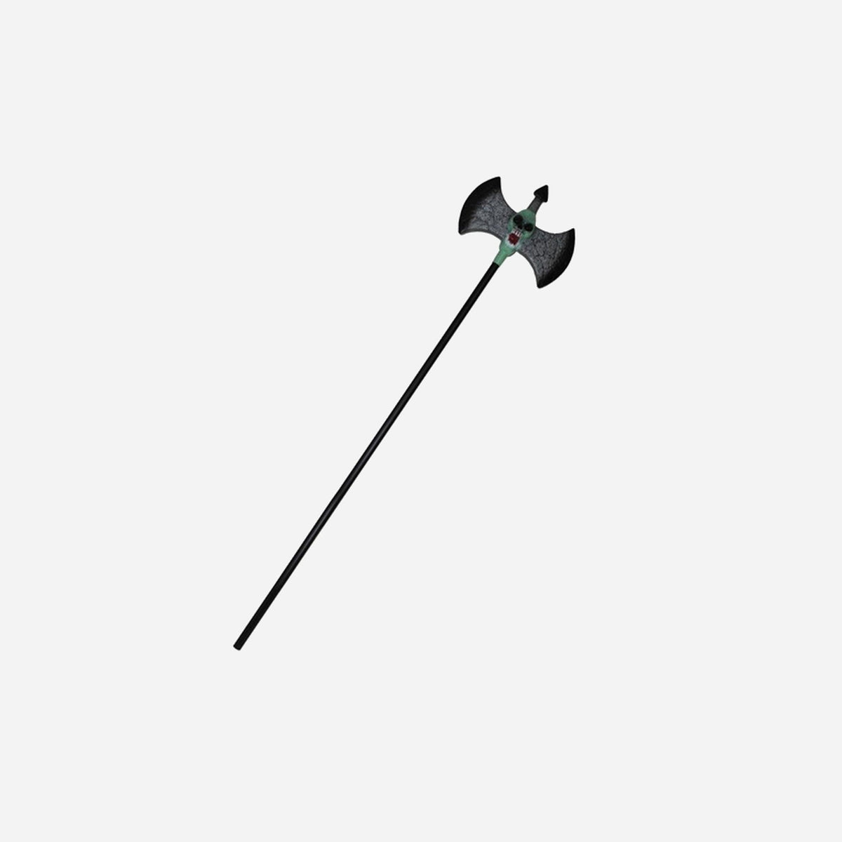 Double hache crâne vert 130 cm