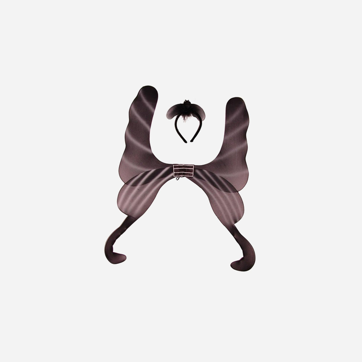 Ailes de fée papillon & diadème noir 98 cm