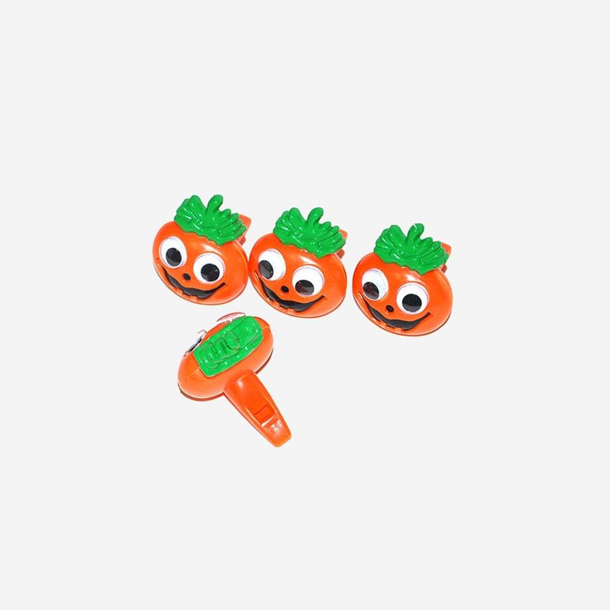 Lot de 4 sifflets citrouille 4 cm