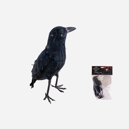 Corbeau noir 20 cm