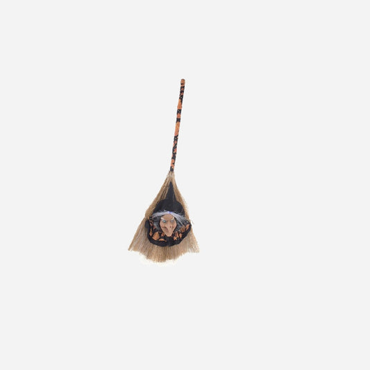 Balai avec tête de sorcière lumineux et sonore 80 cm