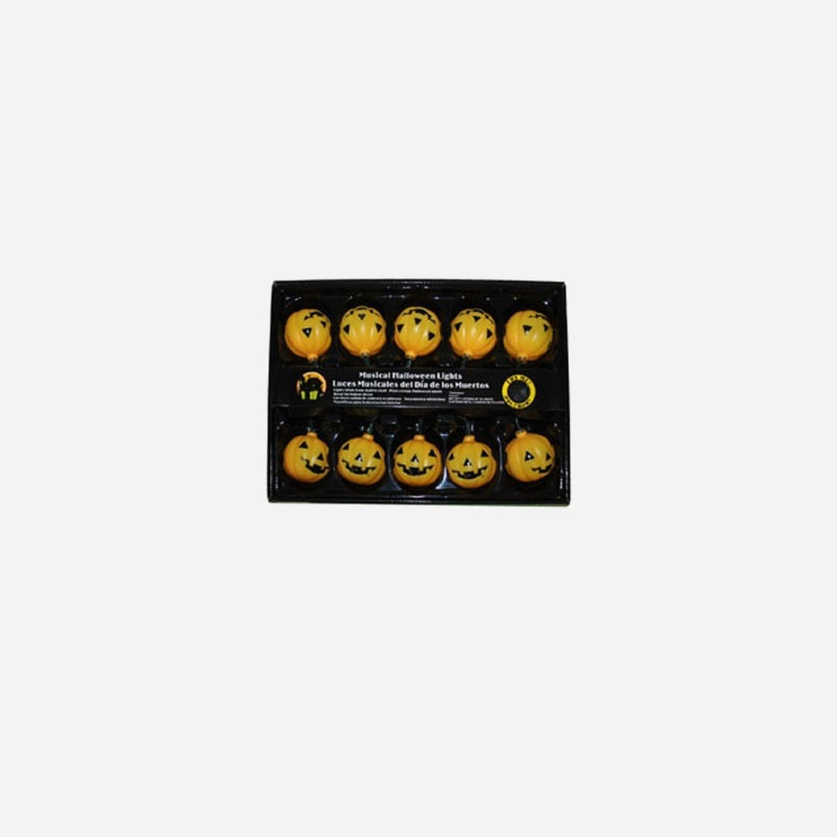 Guirlande citrouille lumineuse & sonore 10 lampes 3 m