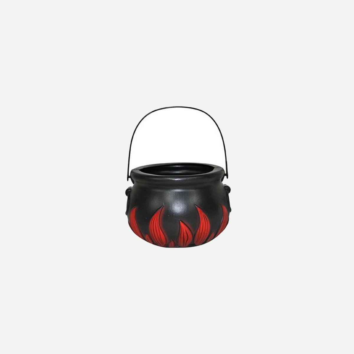 Chaudron de sorcière avec flammes 20 cm