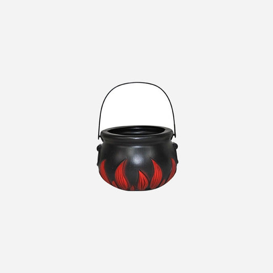 Chaudron de sorcière avec flammes 20 cm
