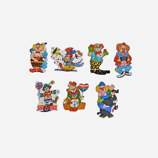 Décoration murale clown assorti 47 cm