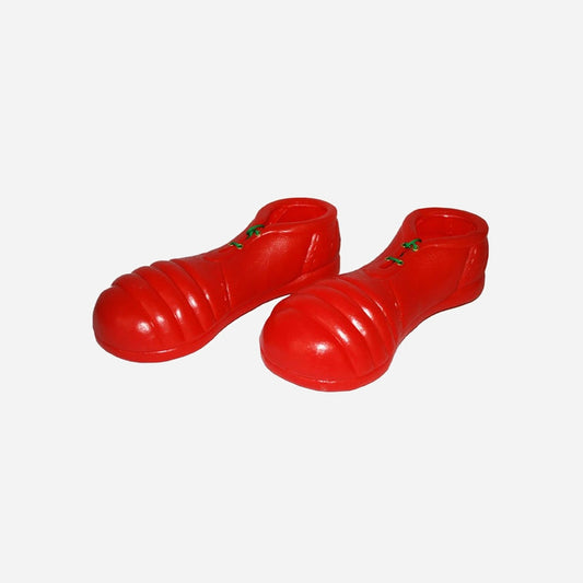 Paire de chaussures clown rouge pointure enfant de déguisement