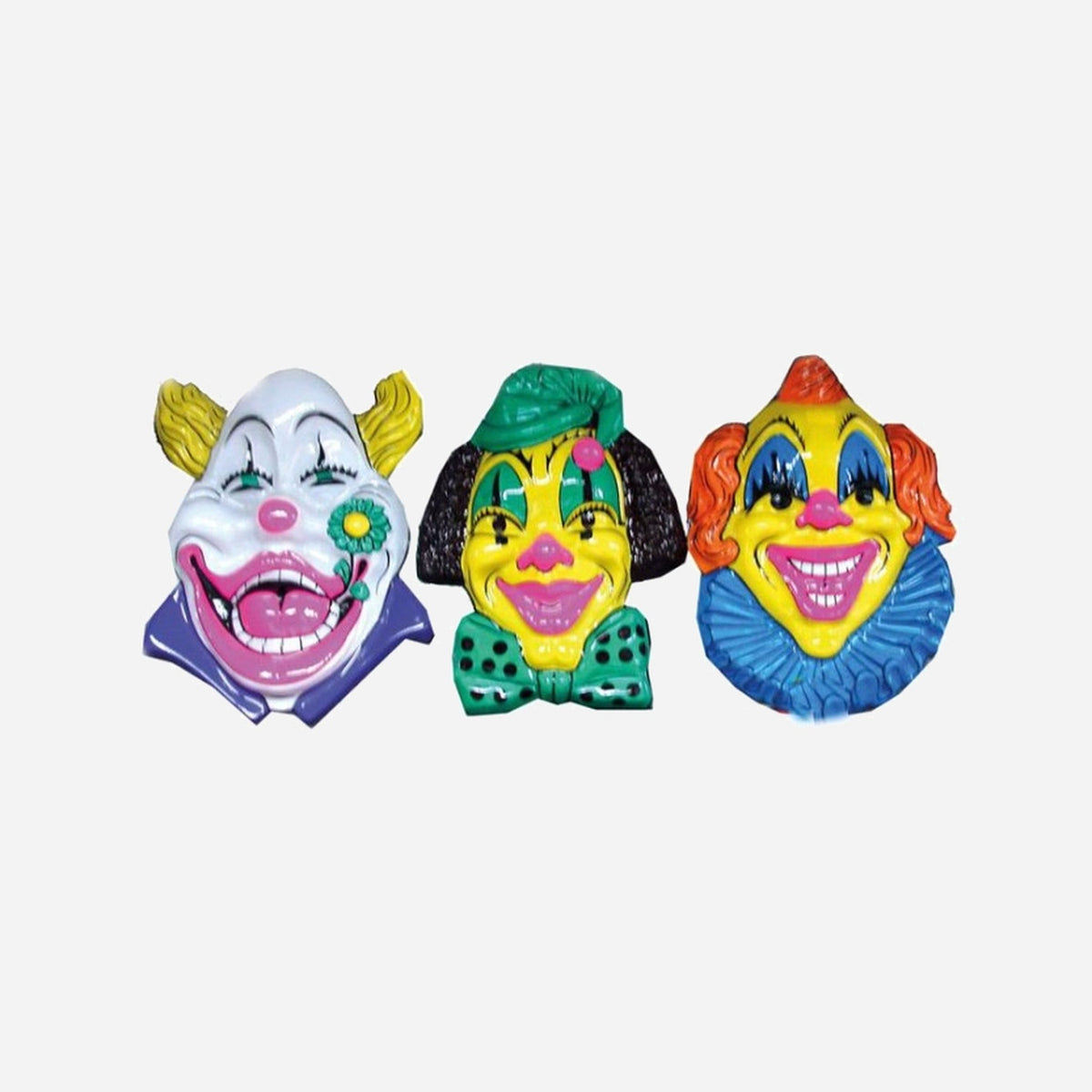 Décoration murale carnaval cirque clown assorti 60 cm