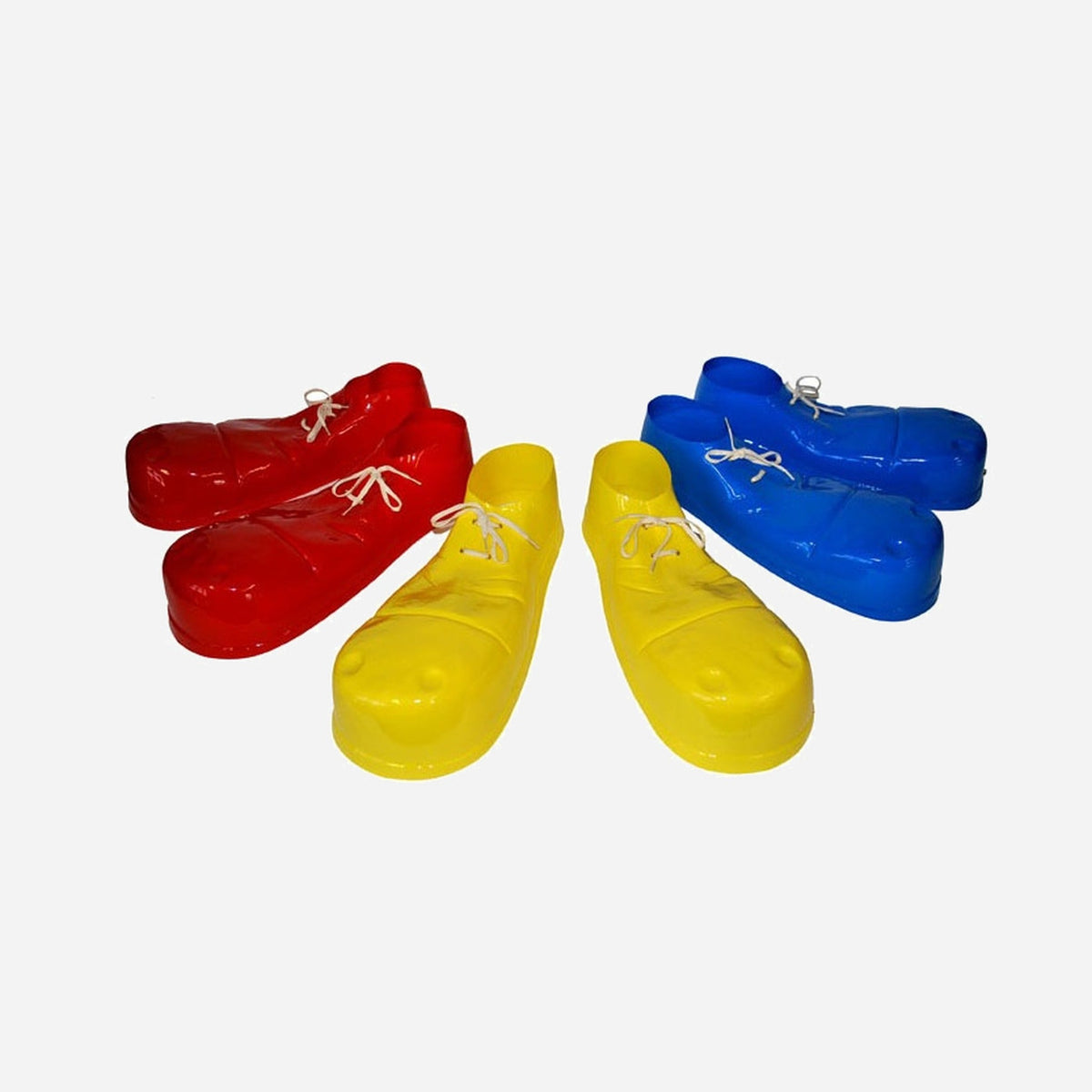 Paire de chaussures clown rouge de déguisement