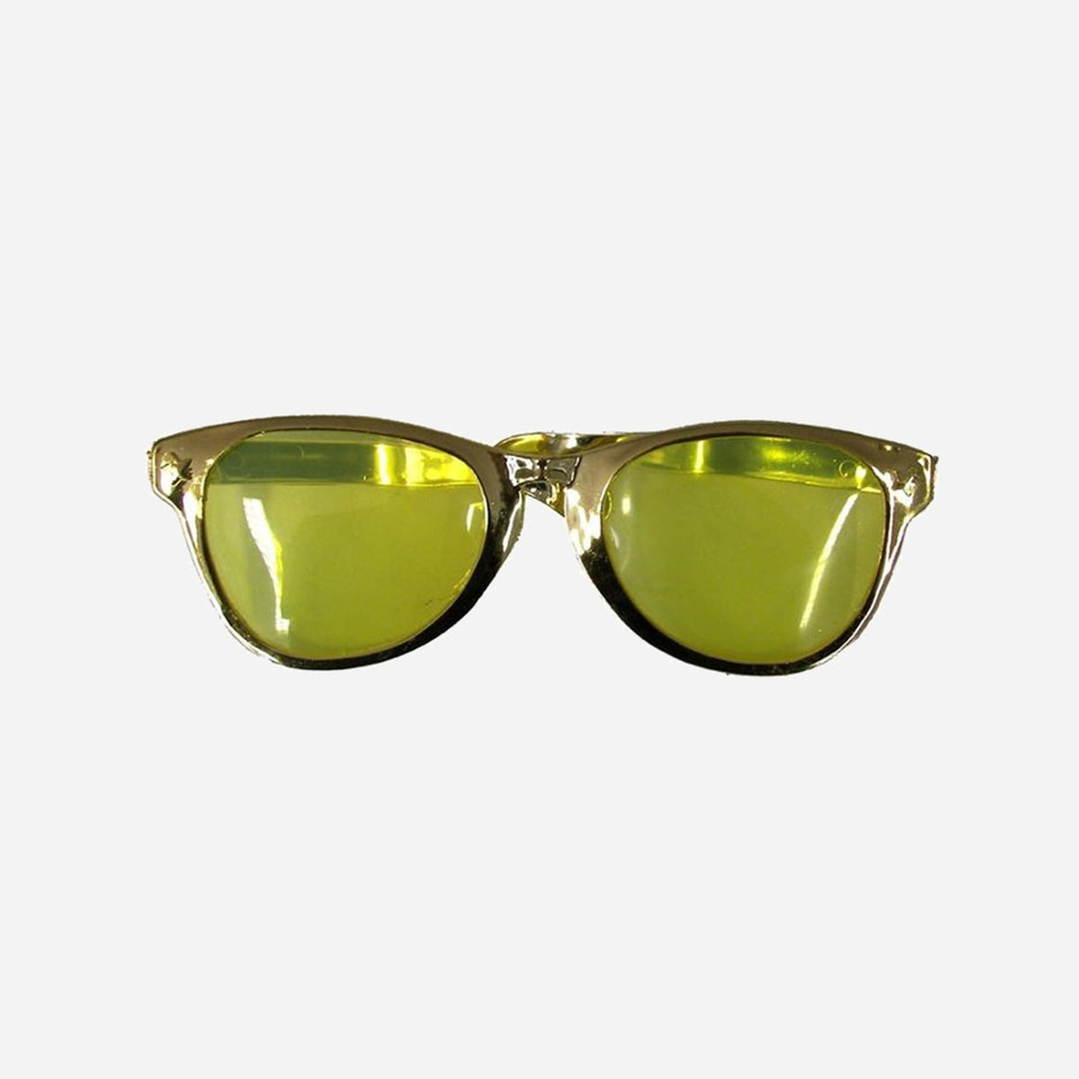 Lunette fantaisie grande de fête luxe trapèze or