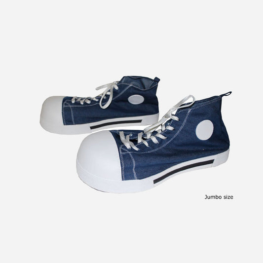 Paire de chaussures géantes bleu de déguisement
