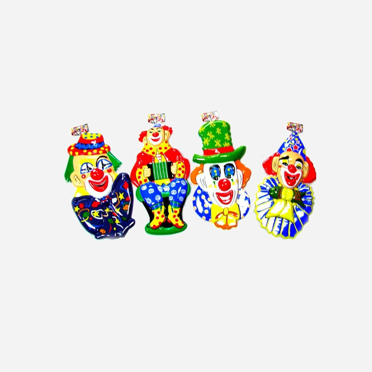 Décoration murale clown assorti 52 cm