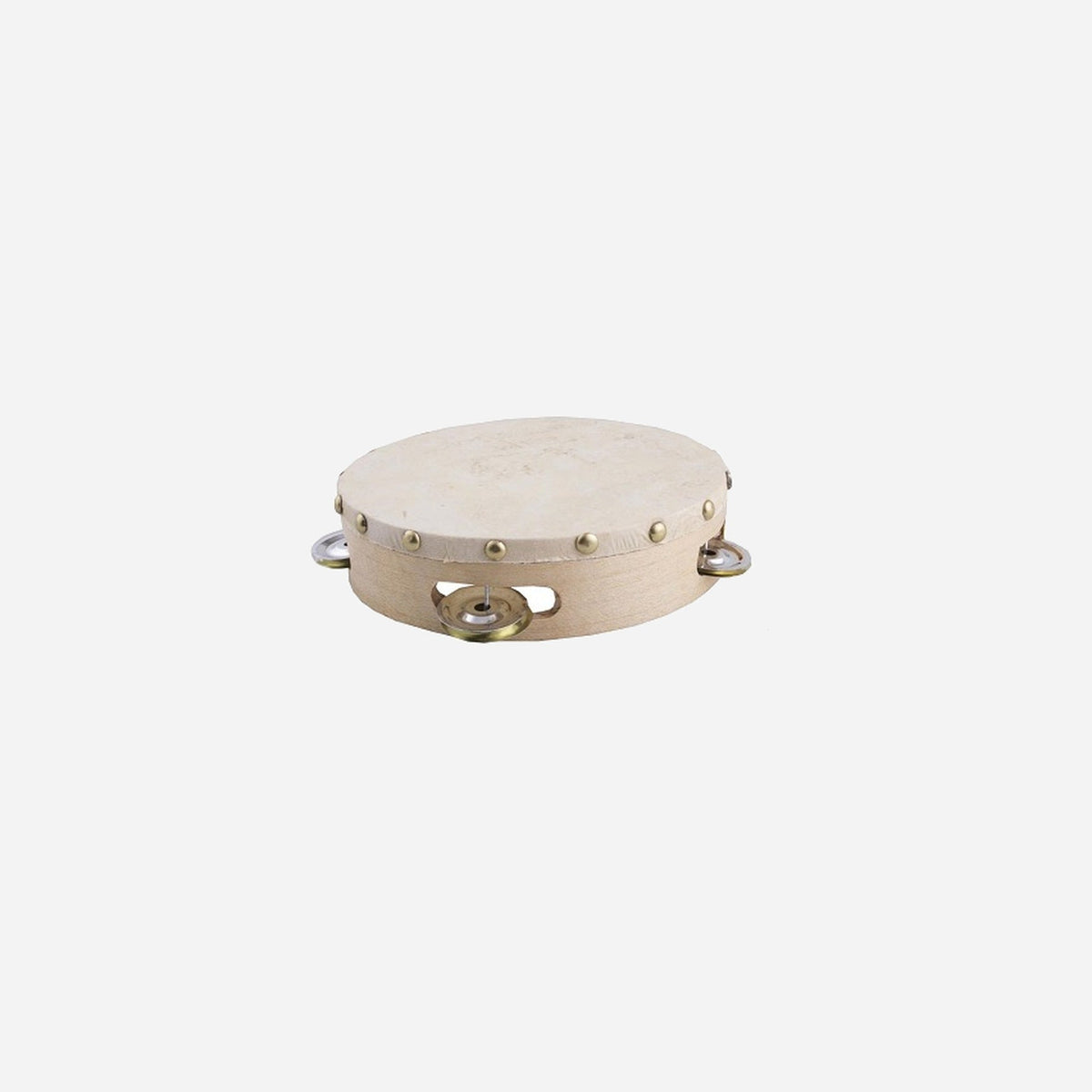 Tambourin bois avec peau 19 cm
