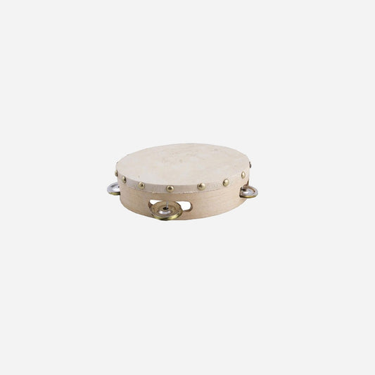 Tambourin bois avec peau 19 cm