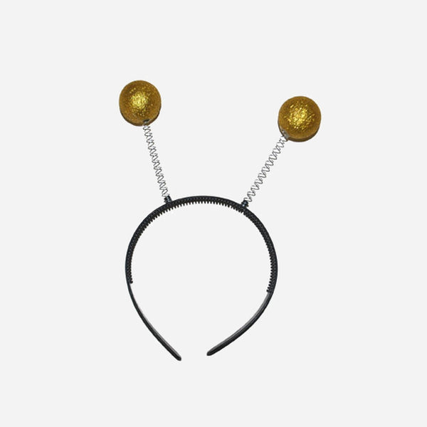 Serre-tête antennes or à paillettes