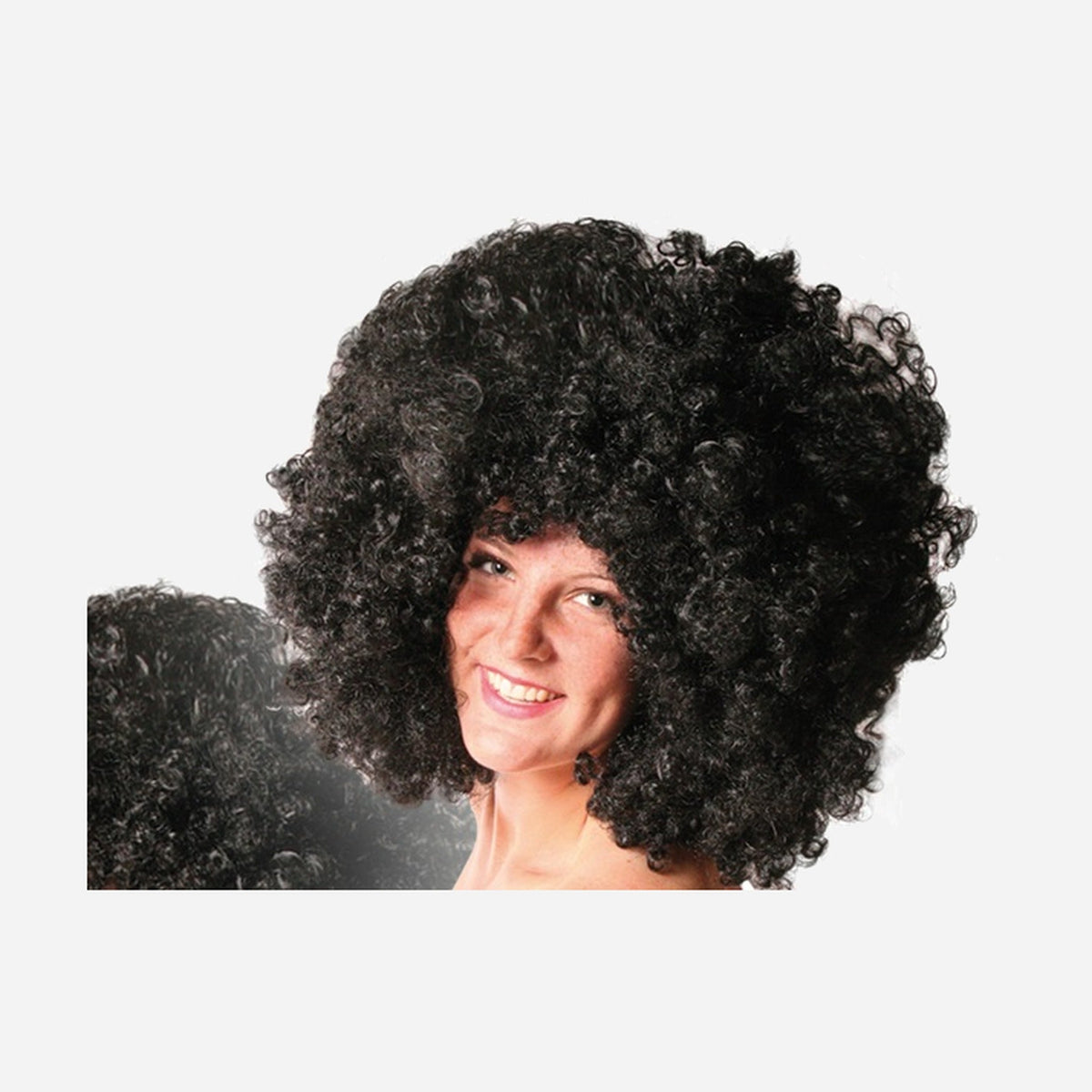 Perruque afro géante noir