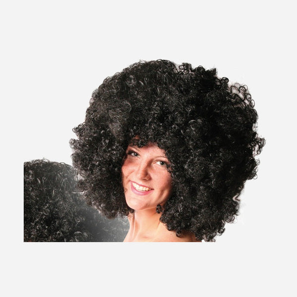 Perruque afro géante noir