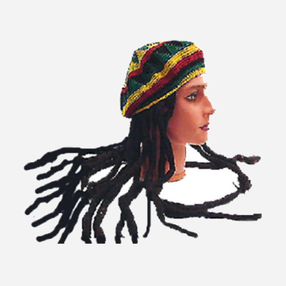 Bonnet rasta avec Dreadlocks (ea)
