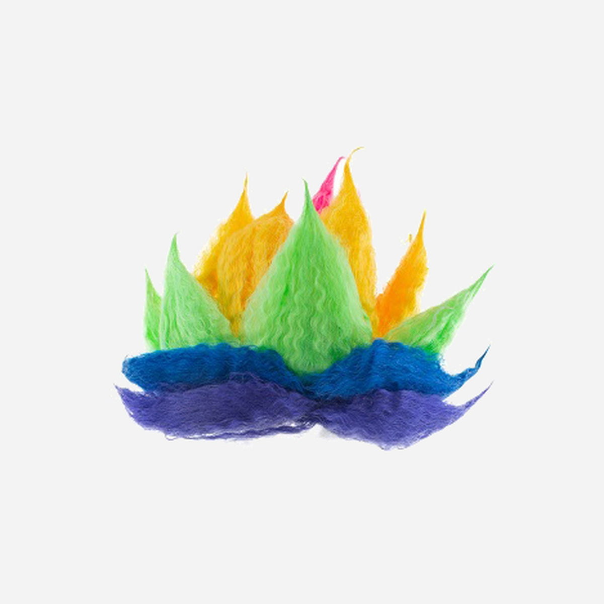 Perruque clown multicolore
