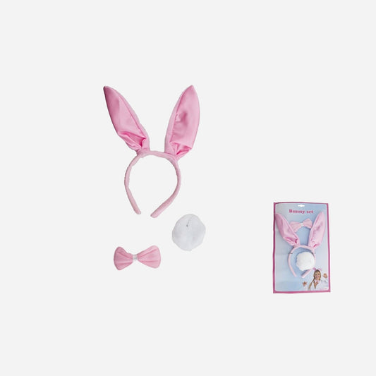Set déguisement lapin Bunny's rose 3 pièces