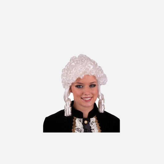 Perruque colombine blanc