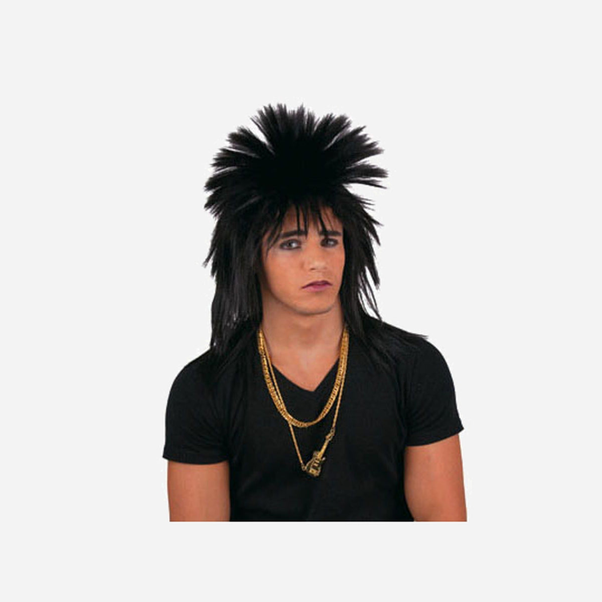 Perruque punk noir