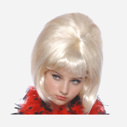 Perruque sixties blanc