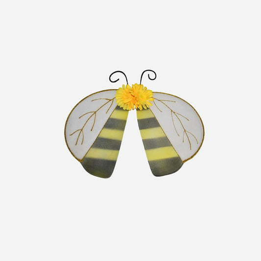 Ailes d'abeille avec antennes jaune & noir 52 cm