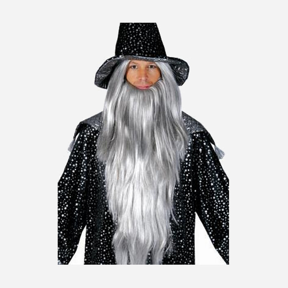 Perruque & barbe de magicien