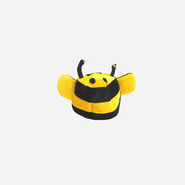 Bonnet abeille jaune noir avec grelots