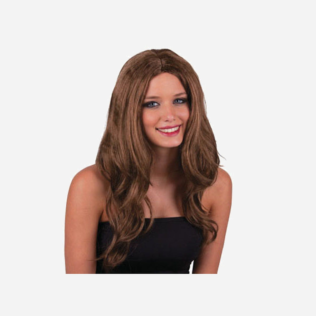 Perruque cheveux longs sexy brun