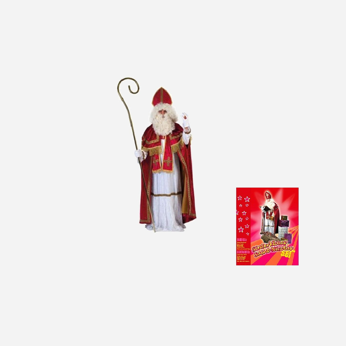 Déguisement de Saint Nicolas 9 pièces Taille unique
