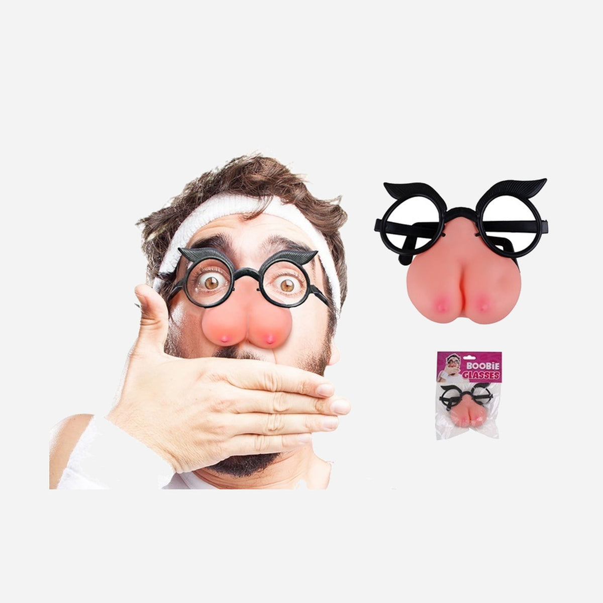 Lunettes gag avec seins adulte