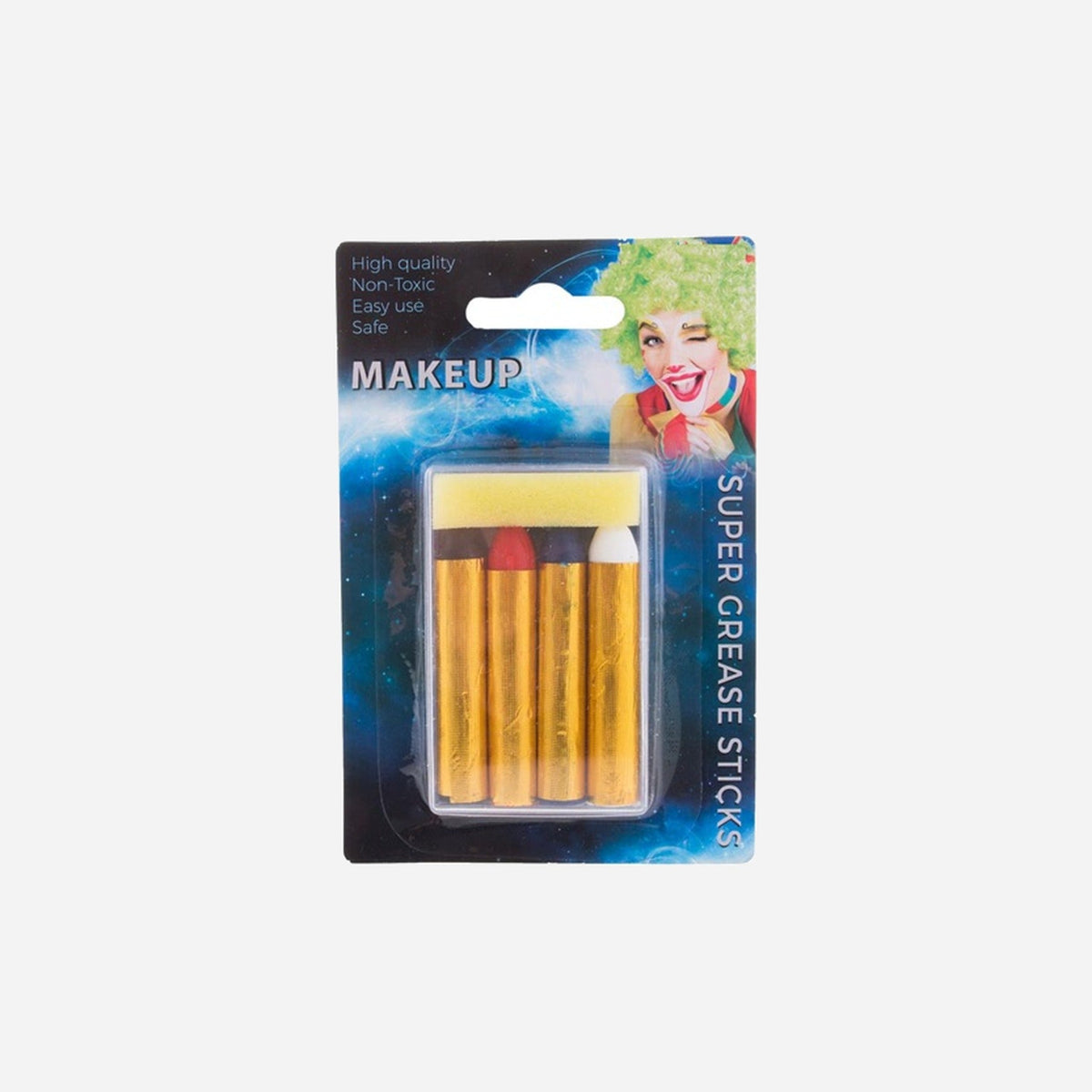 Blister 4 crayons de maquillage de fête