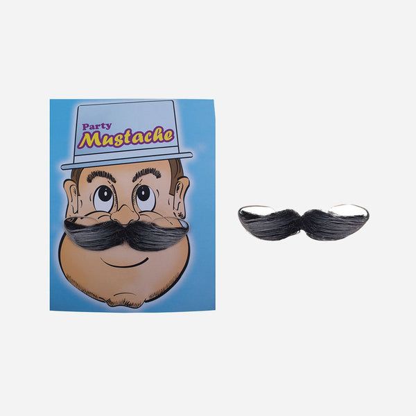 Fausse moustache de gentleman noir