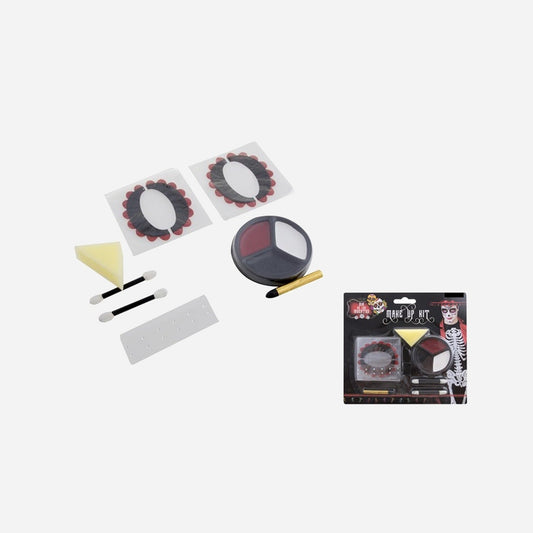 Set de maquillage Dia de los Muertos 6 pièces de fête