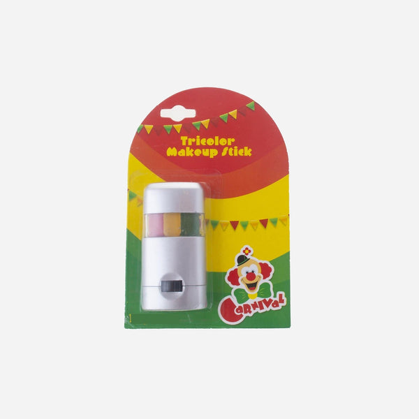 Stick de maquillage clown rouge jaune vert 7g