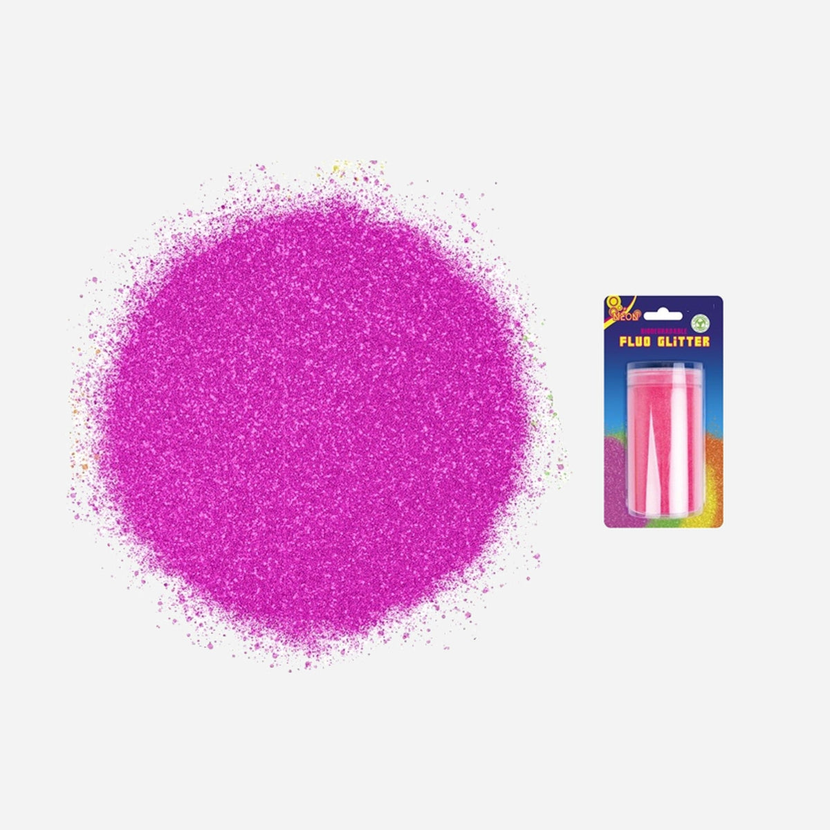 Pot de paillettes neon fluo biodégradables 200 g
