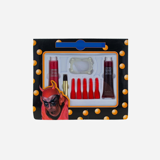 Set de maquillage de Diable 14 pièces de fête
