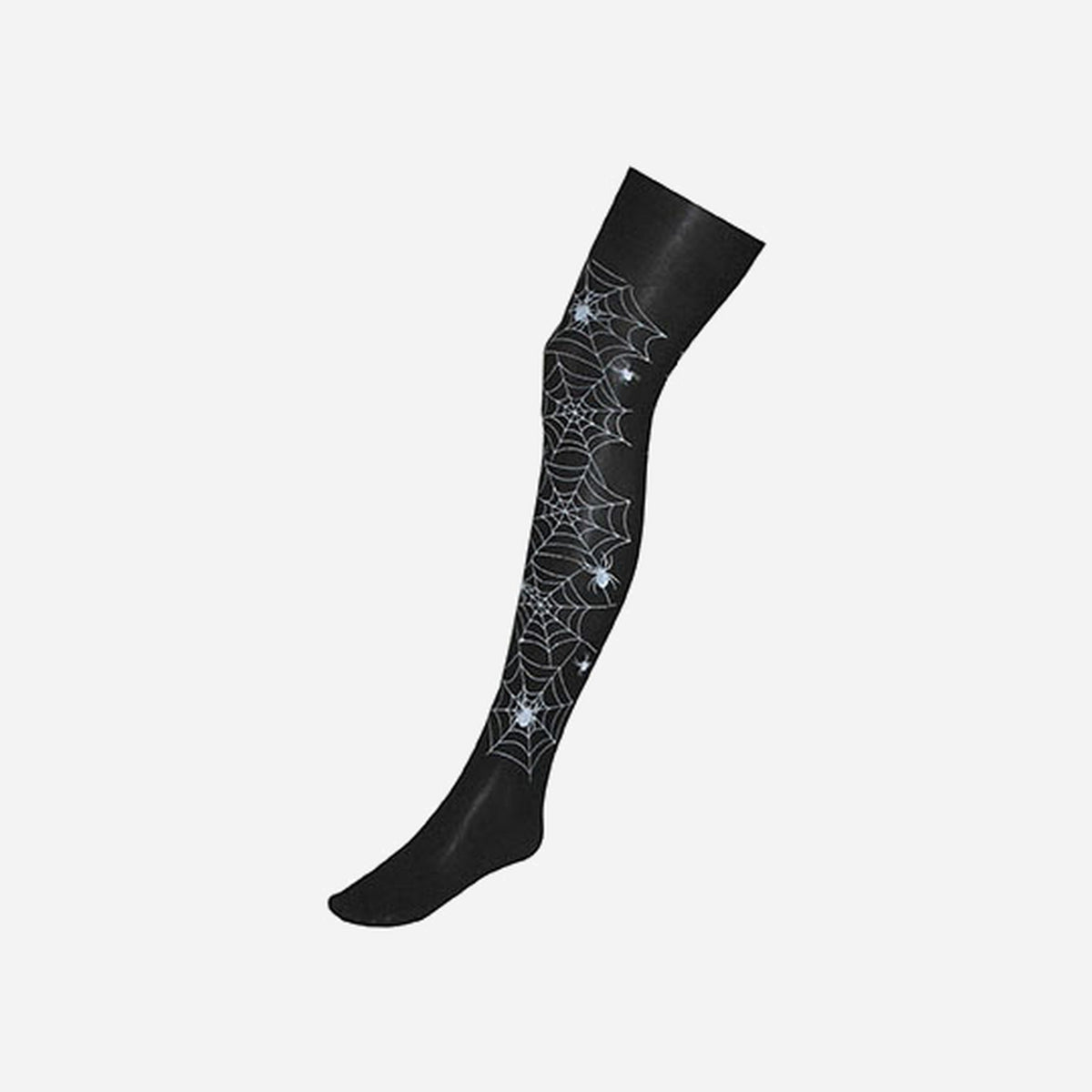 Paire de bas panty avec toile d'araignée noir
