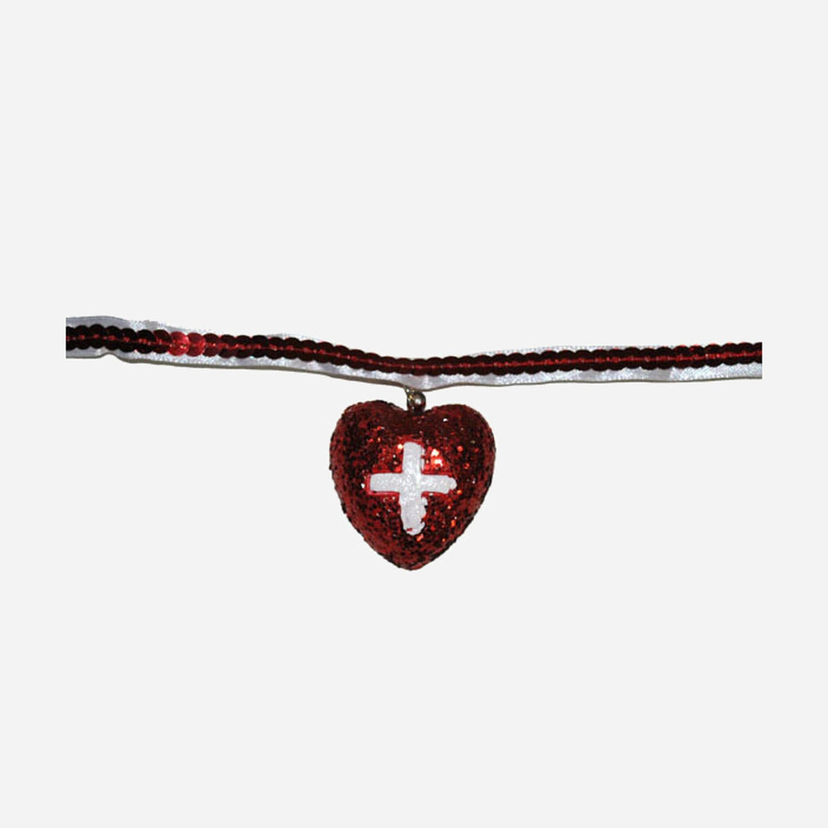 Collier coeur infirmière fantaisie