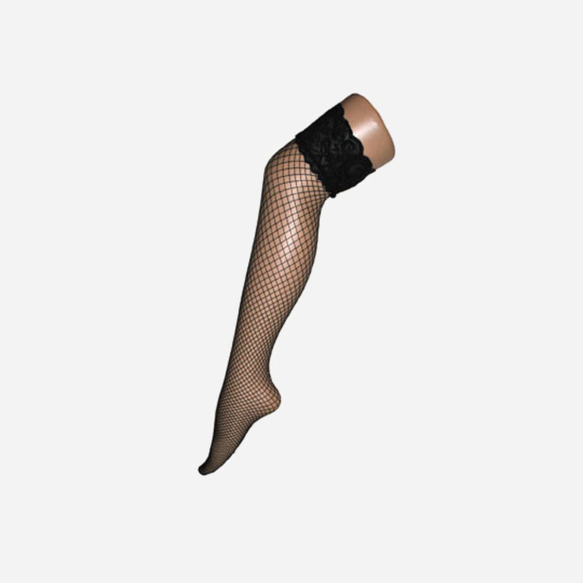 Paire de bas pour femme à résille noir