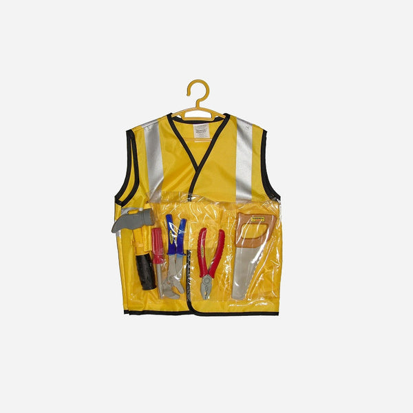 Set accessoires ouvrier construction enfant 6 pièces