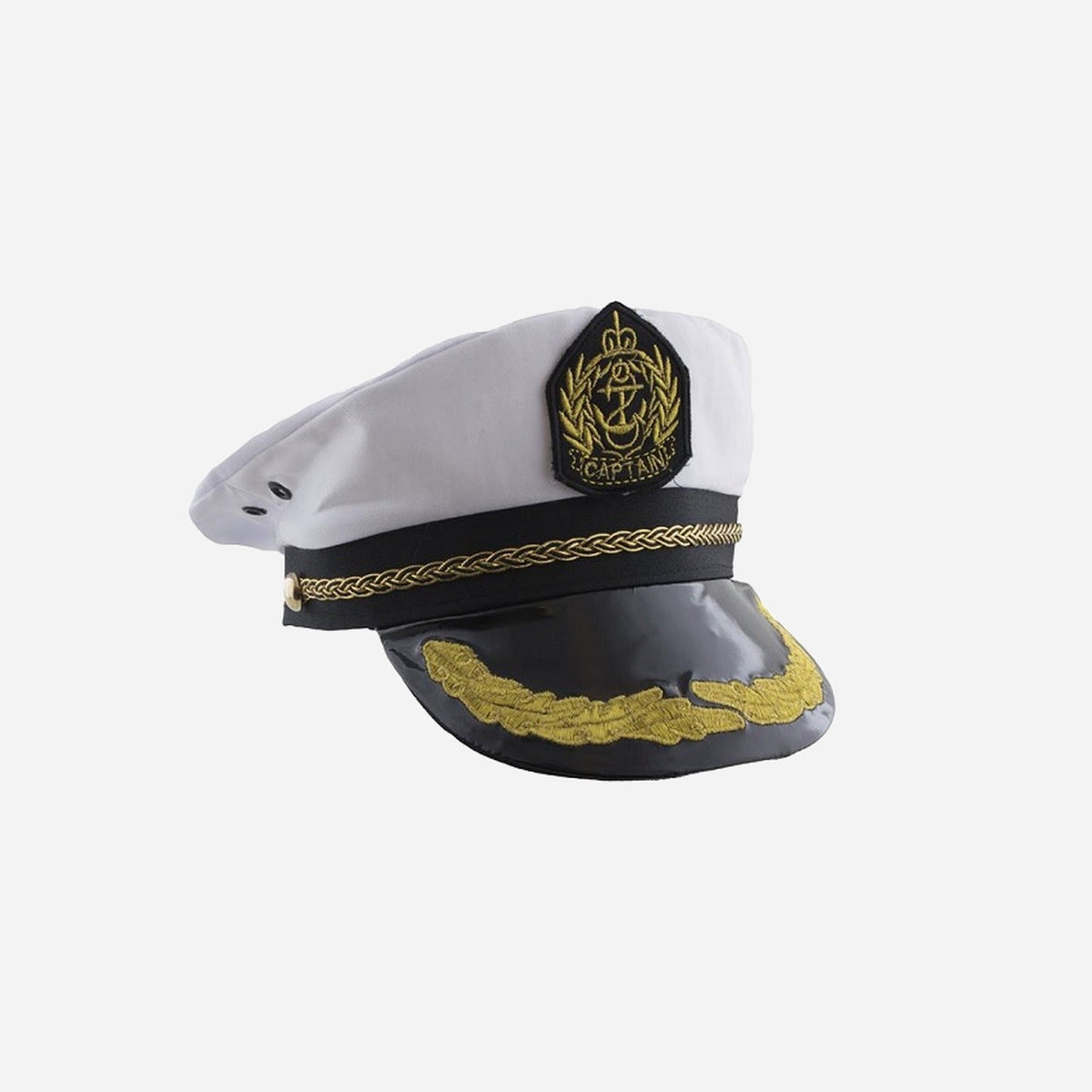 Casquette de capitaine à ornements et écusson adulte fantaisie
