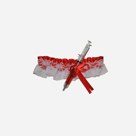 Jarretelle infirmière avec seringue stylo