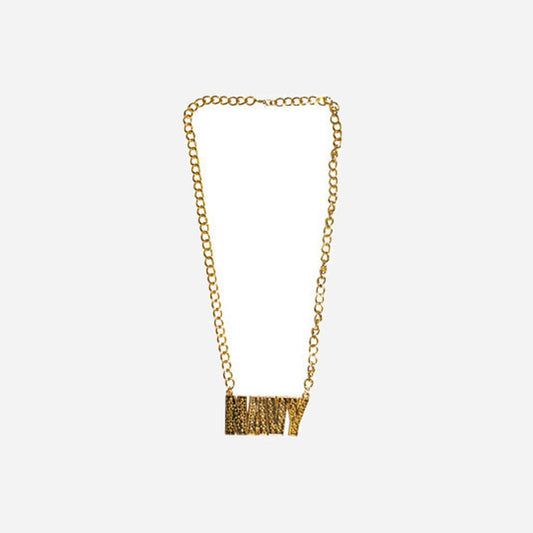 Collier métallique doré navy fantaisie