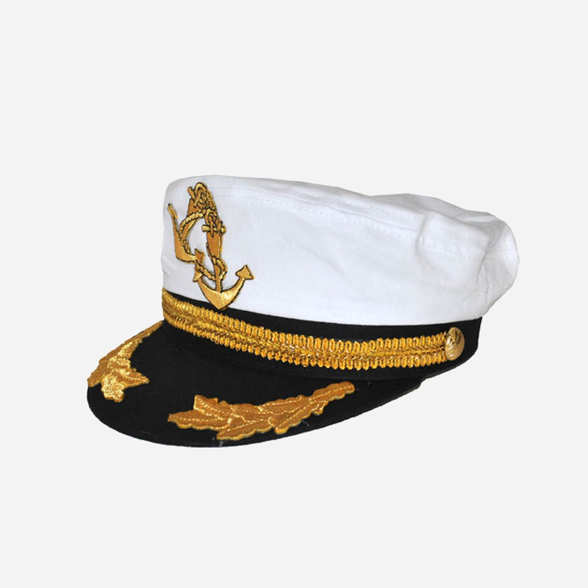 Casquette de capitaine à ornements motif ancre fantaisie